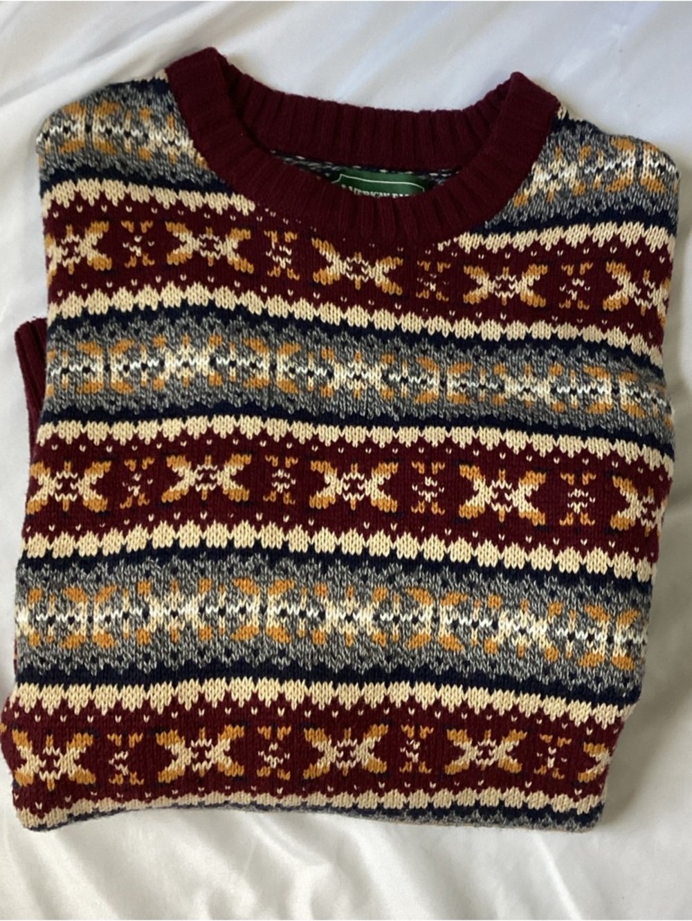 American Eagle Outfitters Men’s Crew Neck Multicolored Sweater Size L